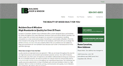 Desktop Screenshot of buildersdoorandwindow.ca