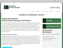 Tablet Screenshot of buildersdoorandwindow.ca